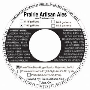 Prairie Artisan Ales Prairie Table