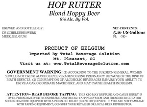 Hop Ruiter Blond Hoppy Beer June 2014