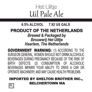 Het Uiltje Uil Pale Ale June 2014