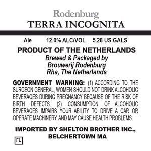 Brouwerij Rodenburg Terra Incognita June 2014