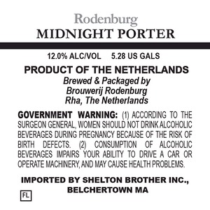 Brouwerij Rodenburg Midnight Porter