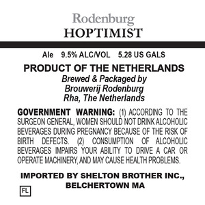 Brouwerij Rodenburg Hoptimist