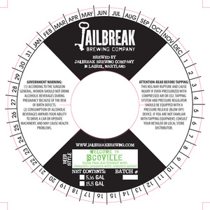 Jailbreak Brewing Company Welcome To Scoville