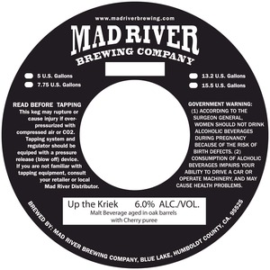 Mad River Brewing Company Up The Kriek