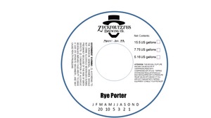 Zuckfoltzfus Brewing Co Rye Porter