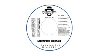 Zuckfoltzfus Brewing Co Sassy Pants Bitter Ale