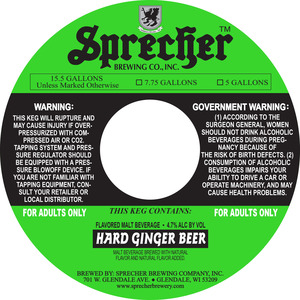 Sprecher Hard Ginger Beer