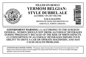 Highland Brewing Co. Yermom Belgian-style Dubbel June 2014