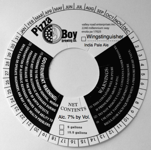 Pizza Boy Brewing Co. Wingstinguisher June 2014