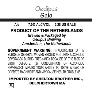 Oedipus Brewing Gaia June 2014