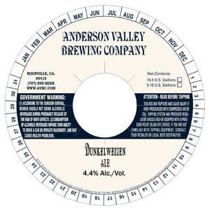 Anderson Valley Brewing Company Dunkelweizen June 2014