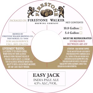 Firestone Walker Brewing Company Easy Jack June 2014