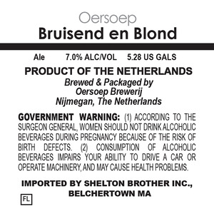 Oersoep Brouwerij Bruisend En Blond June 2014