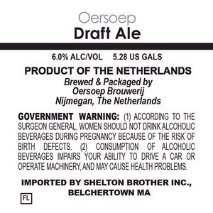 Oersoep Brouwerij Draft Ale June 2014