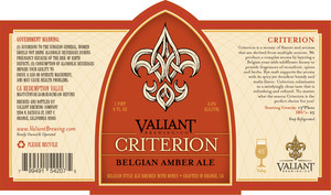 Valiant Brewing Company Criterion