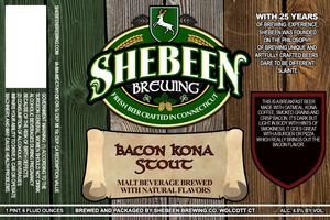 Shebeen Brewing Company Bacon Kona Stout June 2014