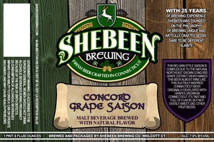 Shebeen Brewing Company Concord Grape Saison June 2014