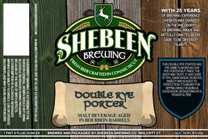 Shebeen Brewing Company Double Rye Porter June 2014