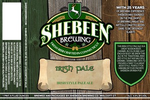 Shebeen Brewing Company Irish Pale June 2014