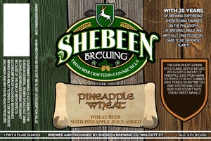 Shebeen Brewing Company Pineapple Wheat