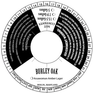 Burley Oak Assawoman Amber Lager June 2014
