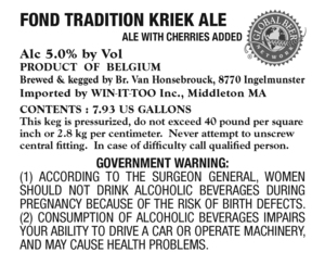 Fond Tradition Kriek June 2014