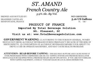 St. Amand French Country Ale June 2014