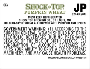 Shock Top Pumpkin Wheat June 2014