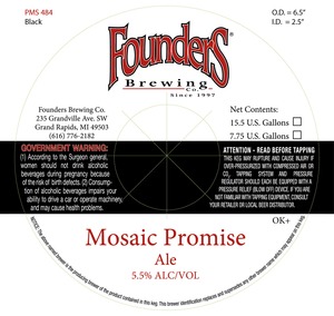Founders Mosaic Promise June 2014