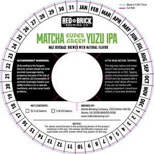 Red Brick Matcha Super Yuzu Green IPA June 2014