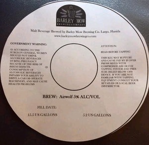 Barley Mow Brewing Company Airwolf