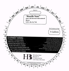 Horseshoe Bend Brewing Co Roselle Sour June 2014