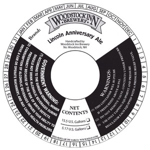 Woodstock Inn Brewery Lincoln Anniversary