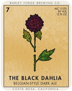 The Black Dahlia Belgian-style Dark Ale June 2014
