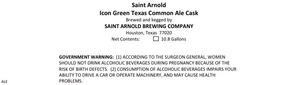 Saint Arnold Brewing Company Icon Green Texas Common