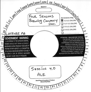Four Seasons Brewing Company, Inc. Session 4.0 Ale