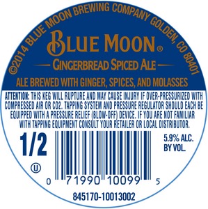 Blue Moon Gingerbread Spiced June 2014