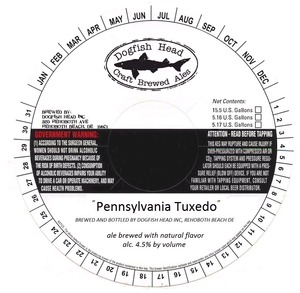 Dogfish Head, Inc. "pennsylvania Tuxedo"