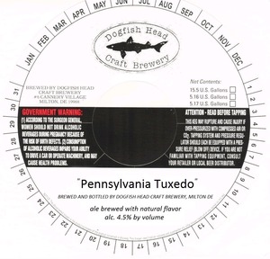 Dogfish Head Craft Brewery, Inc. "pennsylvania Tuxedo"