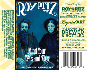 Roy-pitz Brewing Company Mind Your P's And Q's