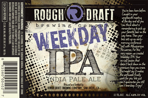 Rough Draft Brewing Company Weekday IPA June 2014