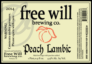 Free Will Peach Lambic