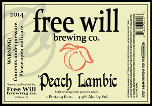 Free Will Peach Lambic June 2014