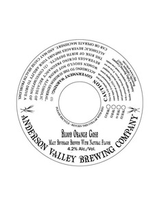 Anderson Valley Brewing Company Blood Orange Gose