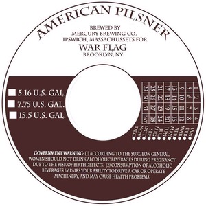 War Flag Pilsner July 2014