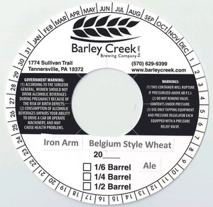 Barley Creek Iron Arm Belgium Style Wheat July 2014