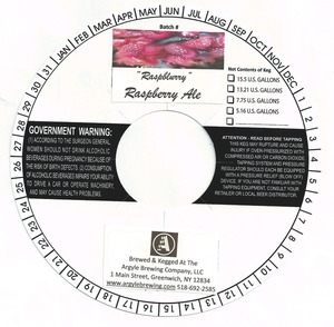 Argyle Brewing Company, LLC "raspblurry" - Raspberry Ale