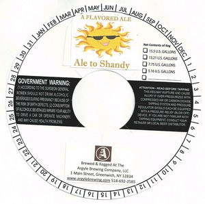 Argyle Brewing Company, LLC Ale To Shandy