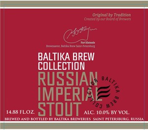 Baltika Brew Collection Russian Imperial Stout July 2014