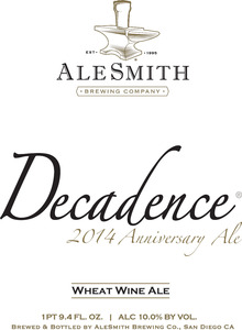 Alesmith Decadence 2014